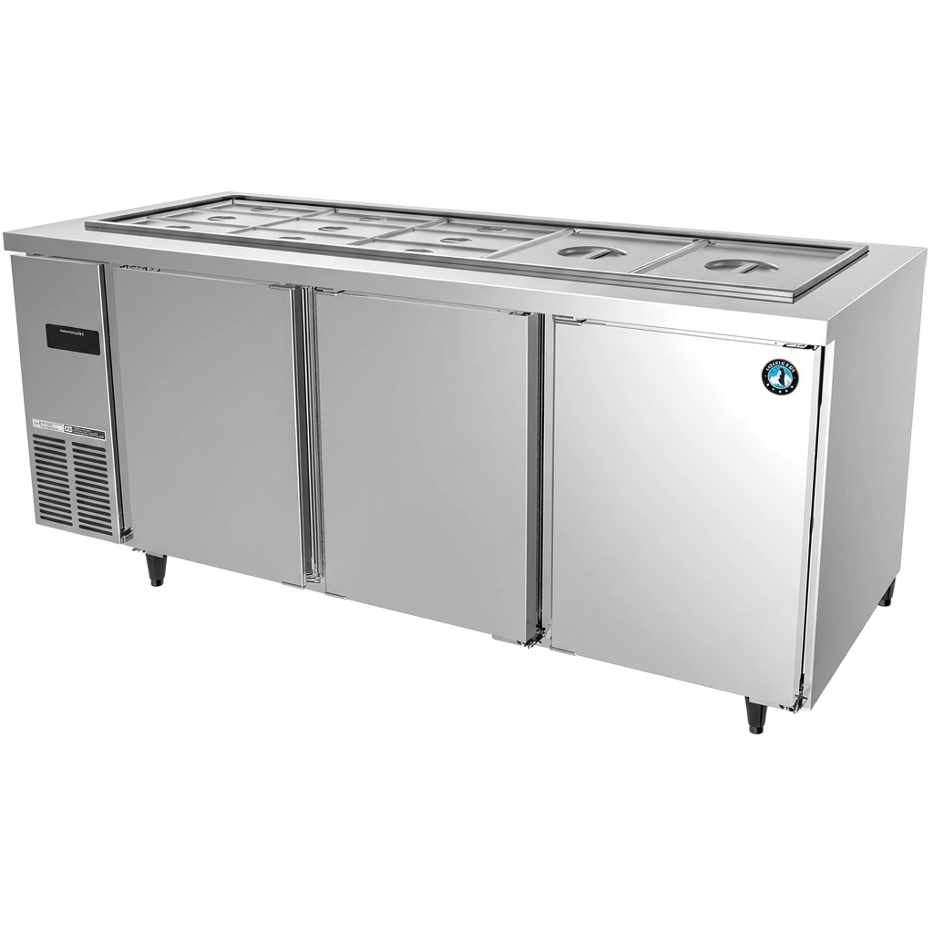 75 cm Deep Hoshizaki 3 Door 180 cm Undercounter Preparation Table