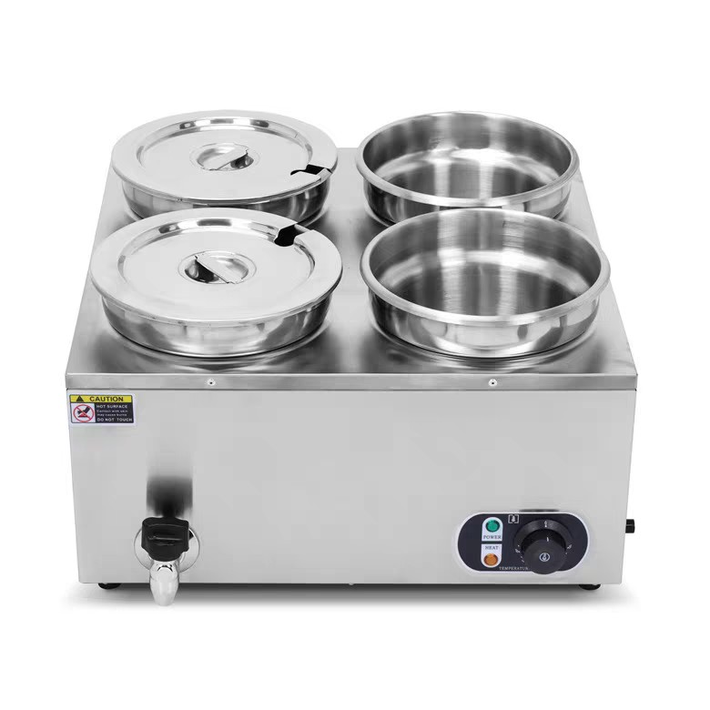 4-Pot Insulated Soup & Sauce Warmer 7L