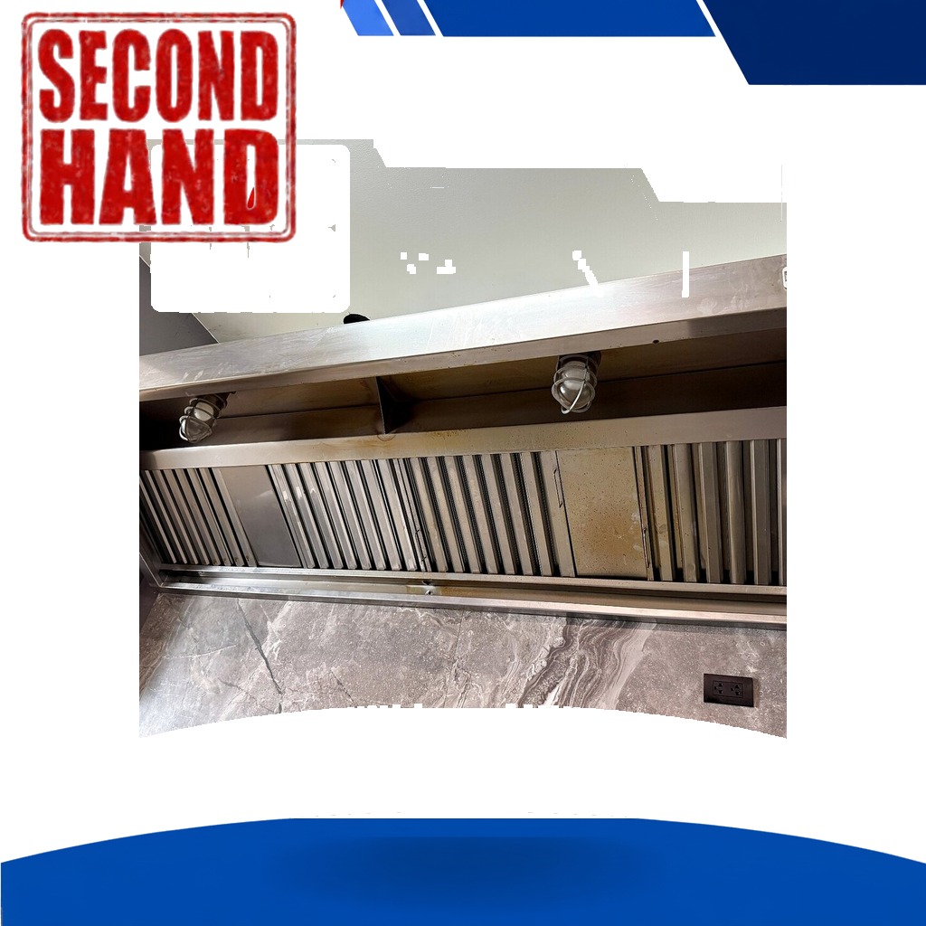 Second-Hand Commercial Range Hood 240x80 cm (Hood Only, No Motor)
