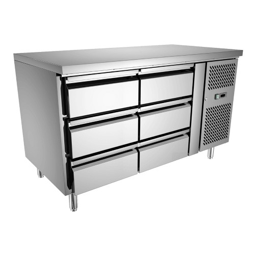 Snowland 2 x 3 Drawer Undercounter Refrigerator 420L 194cm